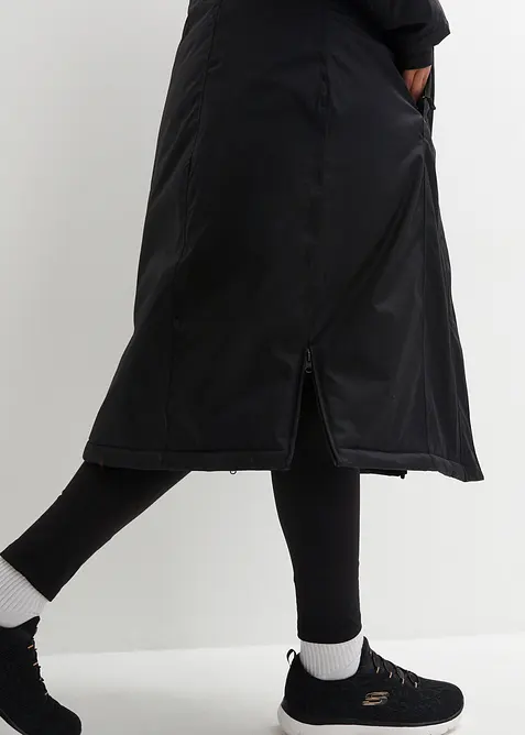 Lange outdoor jas met imitatiebont, waterdicht, bonprix