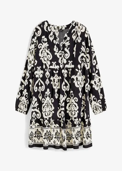 Gedessineerde tuniekjurk van soepele viscose, bonprix