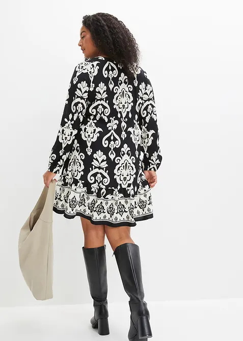 Gedessineerde tuniekjurk van soepele viscose, bonprix