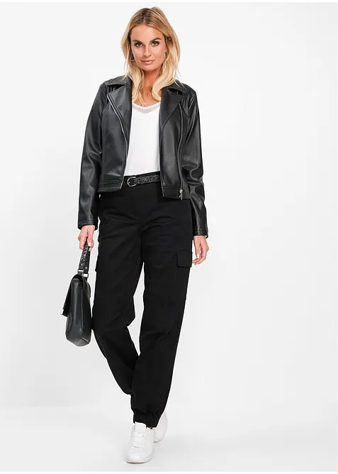 Cargo broek met stretch van katoen, bonprix