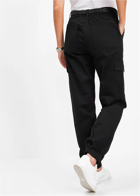 Cargo broek met stretch van katoen, bonprix