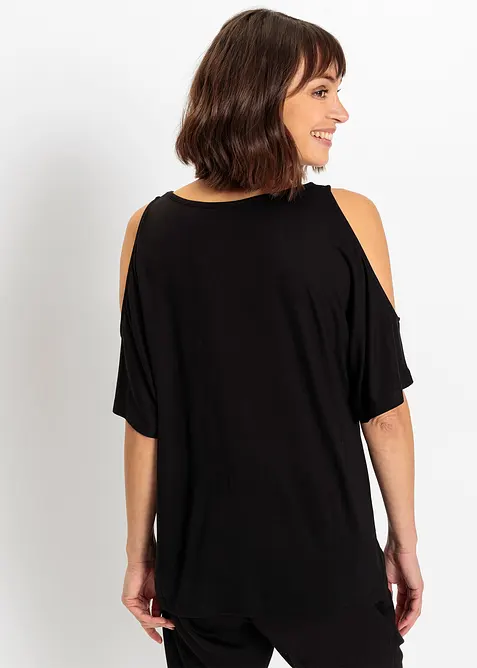 Cold shoulder shirt van viscose, bonprix