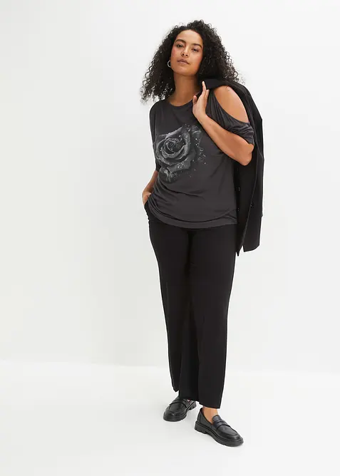 Cold shoulder shirt van viscose, bonprix