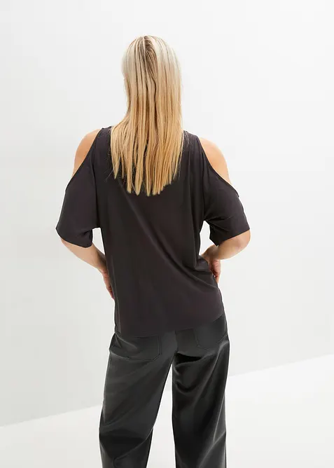 Cold shoulder shirt van viscose, bonprix