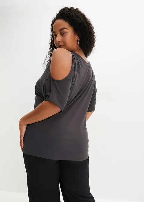Cold shoulder shirt van viscose, bonprix