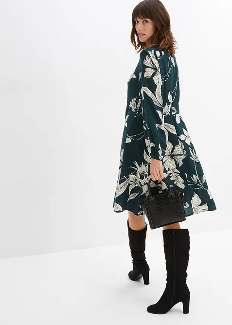 Soepelvallende jurk van viscose, bonprix