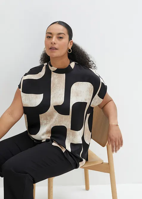 Satijnen tuniekblouse, bonprix