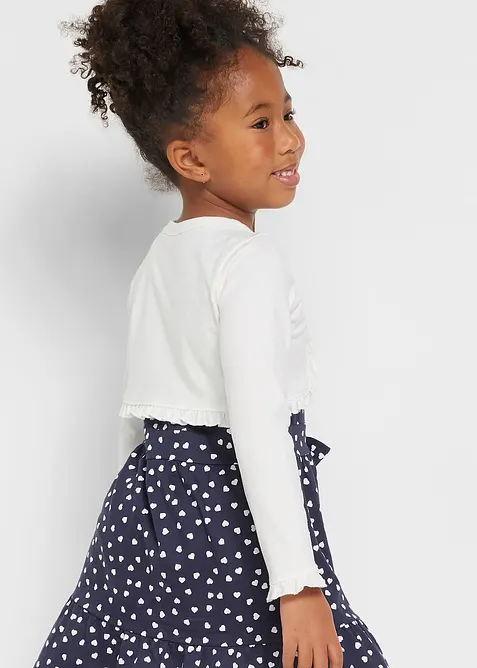 Meisjes shirt bolero met biologisch katoen, bonprix