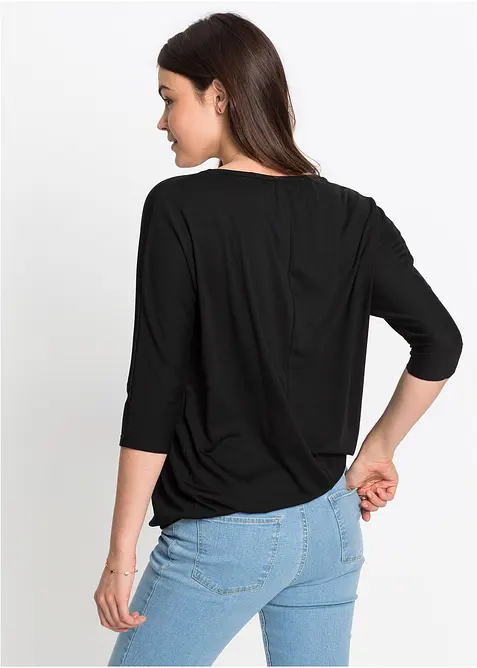 Oversized shirt in een viscosemix, bonprix