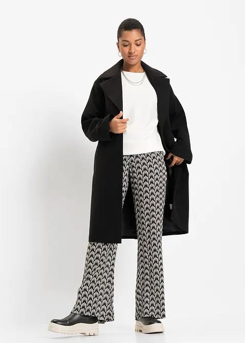 Geribde oversized trui in een viscosemix, bonprix