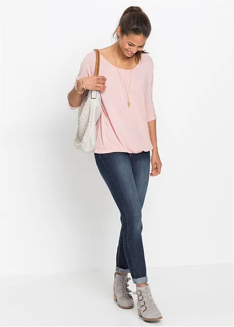 Oversized shirt in een viscosemix, bonprix