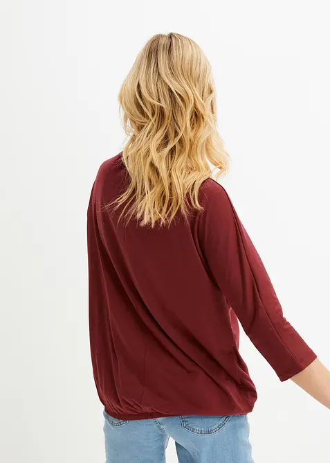 Oversized shirt in een viscosemix, bonprix