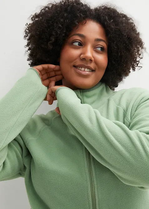 Fleece vest met ritszakken, bonprix