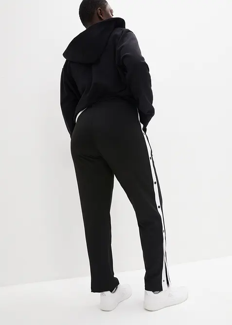 Sneldrogende joggingbroek met drukknopen, bonprix