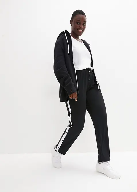 Sneldrogende joggingbroek met drukknopen, bonprix