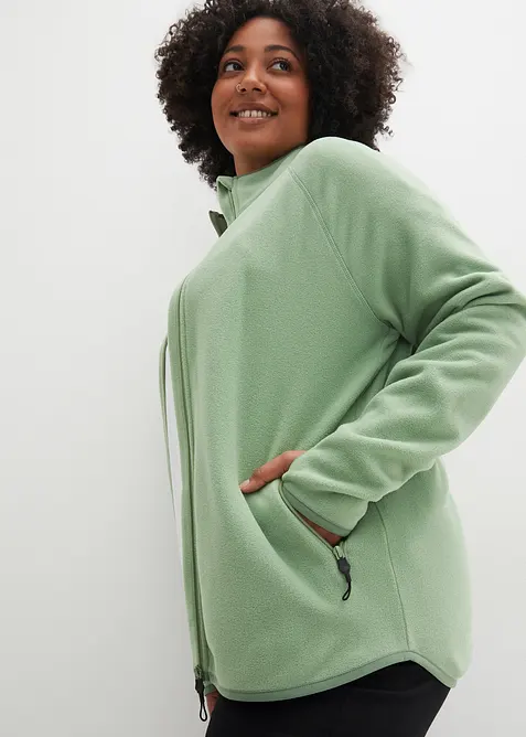 Fleece vest met ritszakken, bonprix