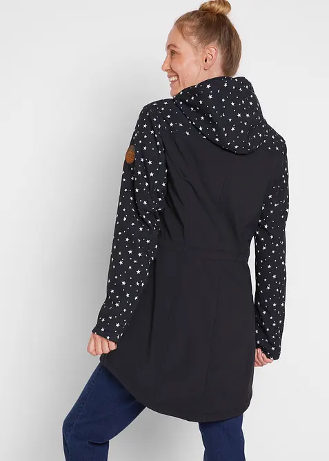 Outdoor softshell parka met teddy fleece, bonprix