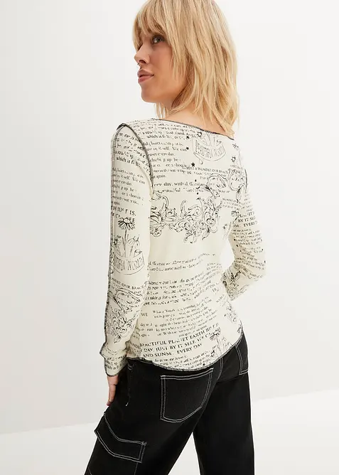 Longsleeve van zacht viscose, bonprix