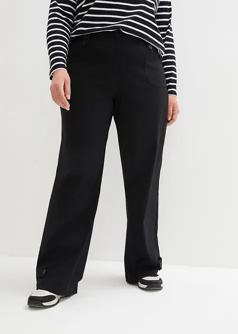 Bengaline stretch broek met comfortband, bonprix