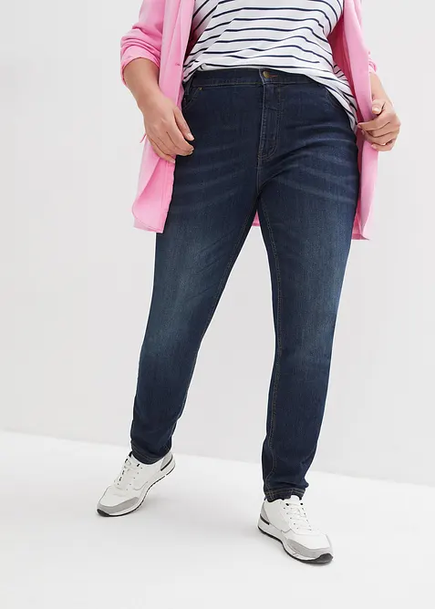 Skinny jeans met comfortband, mid waist, bonprix