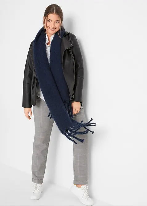 Stretch blouse van een katoenmix met korte mouwen, bonprix