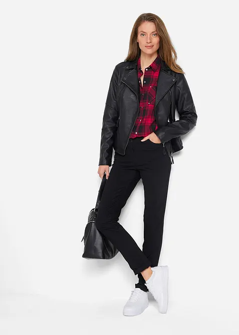 Geruite overhemblouse van katoen, bonprix