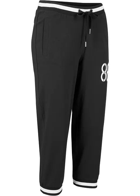3/4 joggingbroek in een katoen-wolmix, bonprix