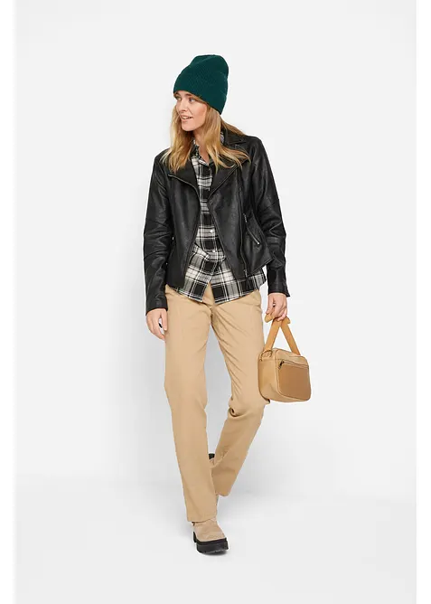 Geruite overhemblouse van katoen, bonprix