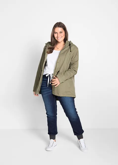 Boyfriend jeans mid waist met comfortband, bonprix