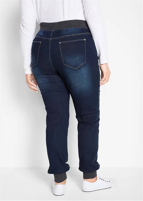 Boyfriend jeans mid waist met comfortband, bonprix