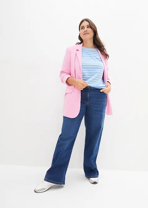 Wide leg jeans mid waist, comfort tailleband, bonprix
