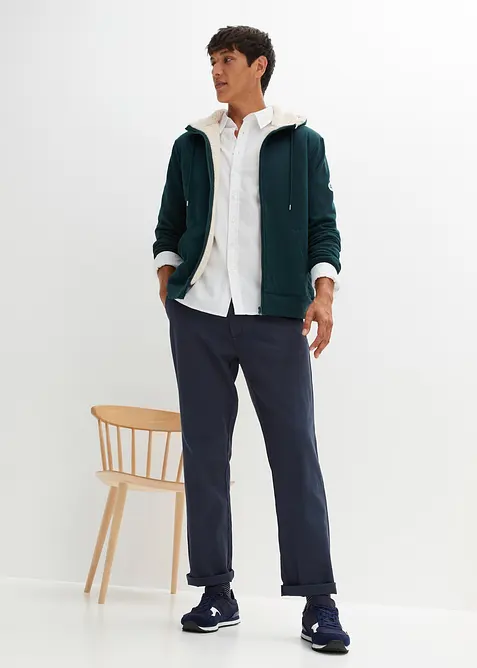 Thermo sweatvest met capuchon en fleece voering, bonprix