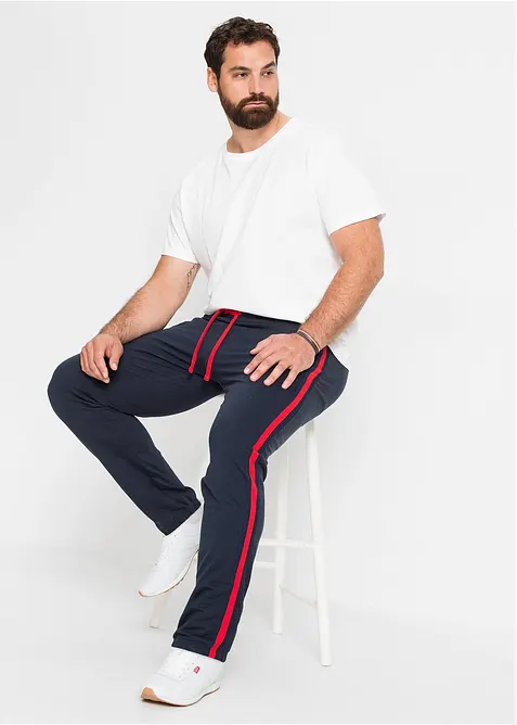 Joggingbroek met contrasterende strepen, bonprix