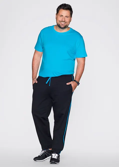 Joggingbroek met contrasterende strepen, bonprix