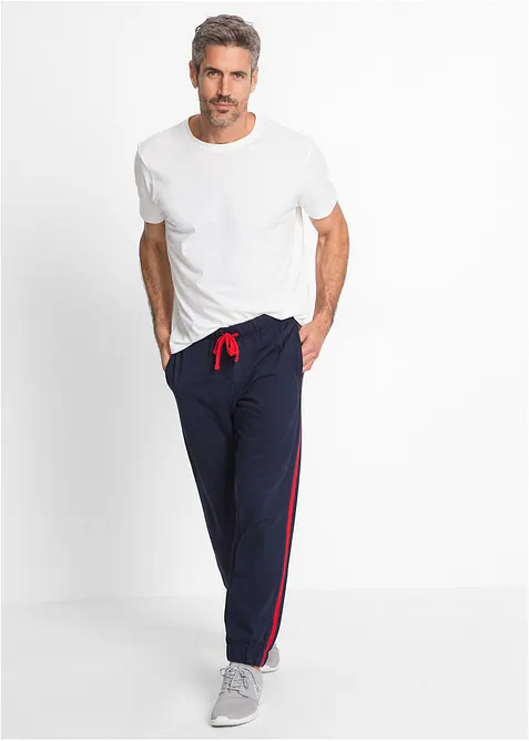 Joggingbroek met contrasterende strepen, bonprix