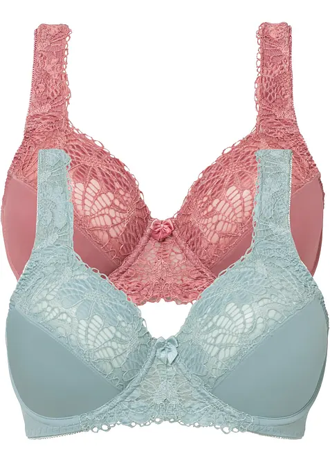 Minimizer bh met gewatteerde schouderbandjes (set van 2), bonprix