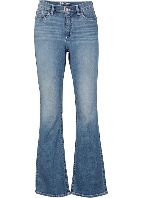 Mid waist jeans met biologisch katoen, bootcut, bonprix