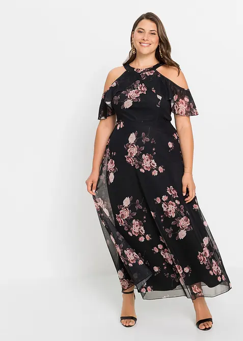 Gedessineerde maxi jurk, bonprix