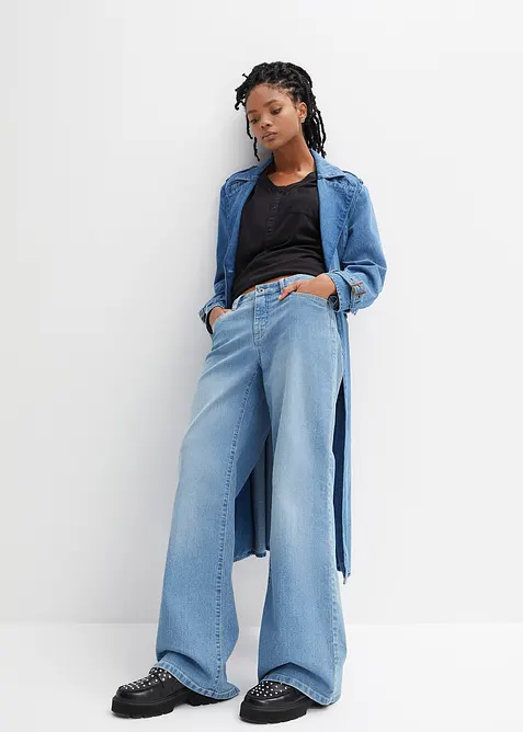 T-shirt van katoen-viscosemix, bonprix