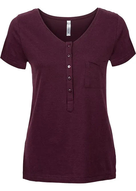 T-shirt van katoen-viscosemix, bonprix