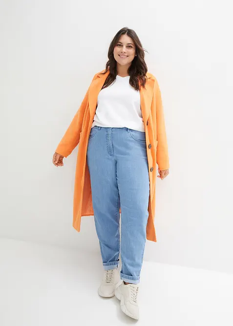 Mom jeans met high waist, stretch, bonprix
