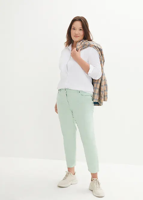 Stretch blouse, lange mouw, bonprix