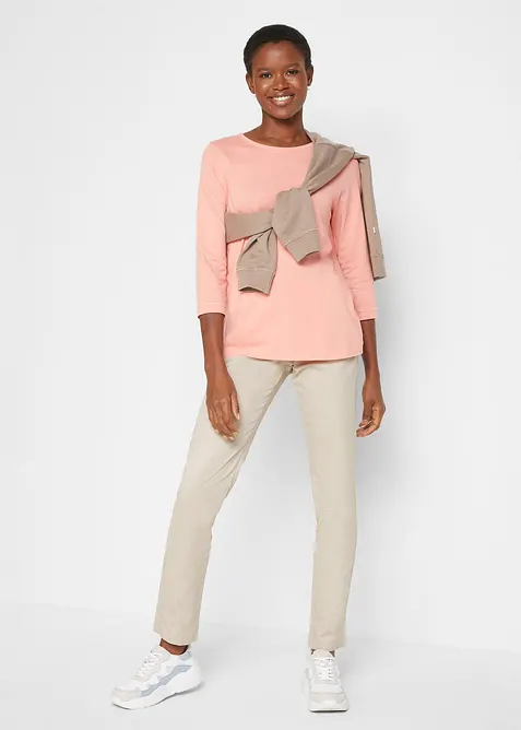 Longsleeve met ronde hals (set van 5), bonprix