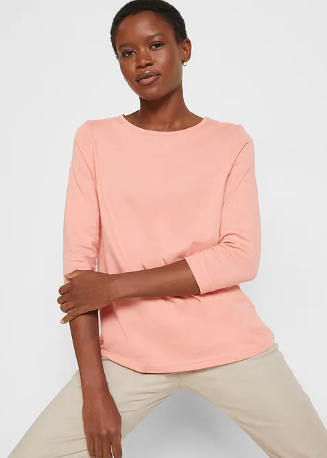 Longsleeve met ronde hals (set van 5), bonprix