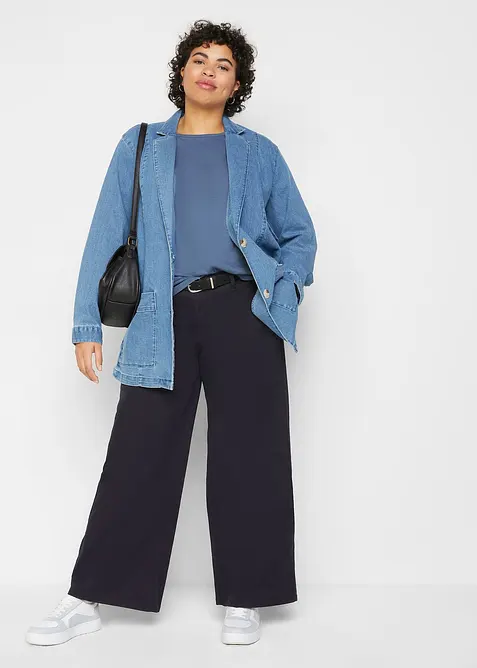 Longsleeve met ronde hals (set van 5), bonprix