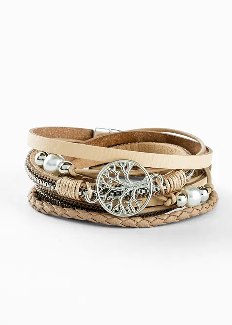 Wikkelarmband met levensboomhanger, bonprix