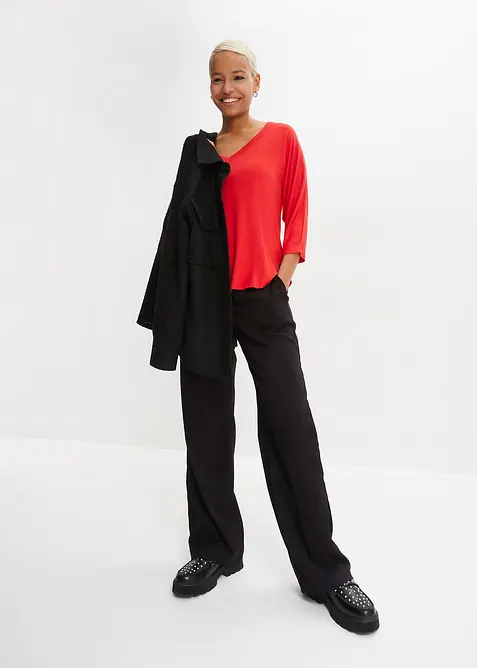 Shirt in een mix van viscose en elastan, bonprix