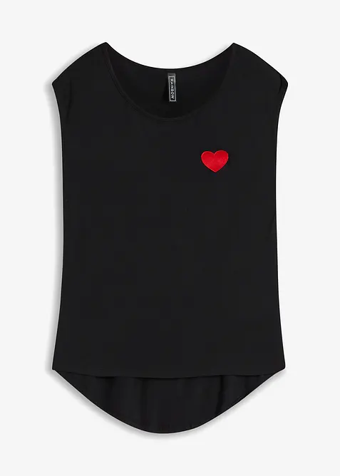 High-low shirt van een soepele viscosemix, bonprix