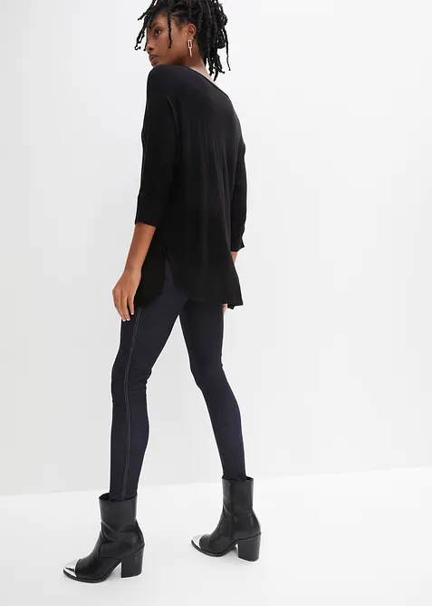 Fijnebreide trui met 3/4 mouwen, bonprix