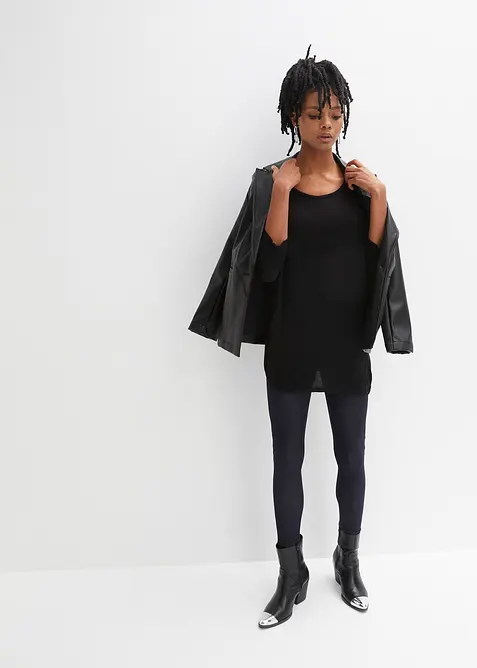 Fijnebreide trui met 3/4 mouwen, bonprix